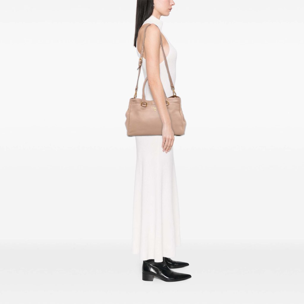 Prada Vitello Daino Open Convertible Tote - Image 15