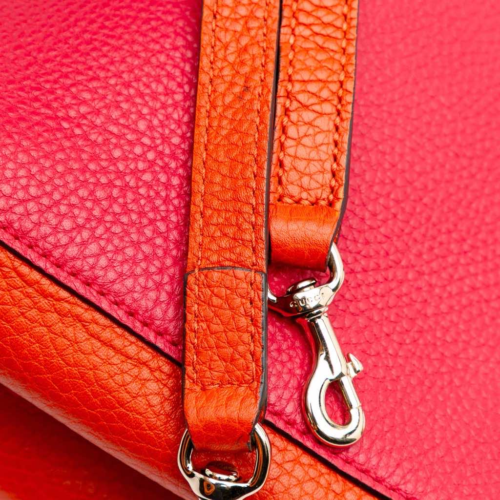 Gucci Mini Bicolor Calfskin Bamboo Shopper Satchel - Image 10