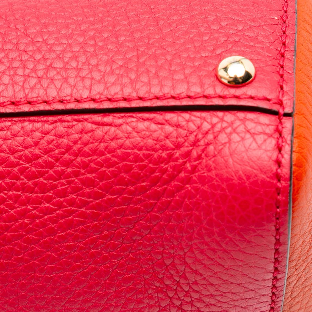 Gucci Mini Bicolor Calfskin Bamboo Shopper Satchel - Image 12