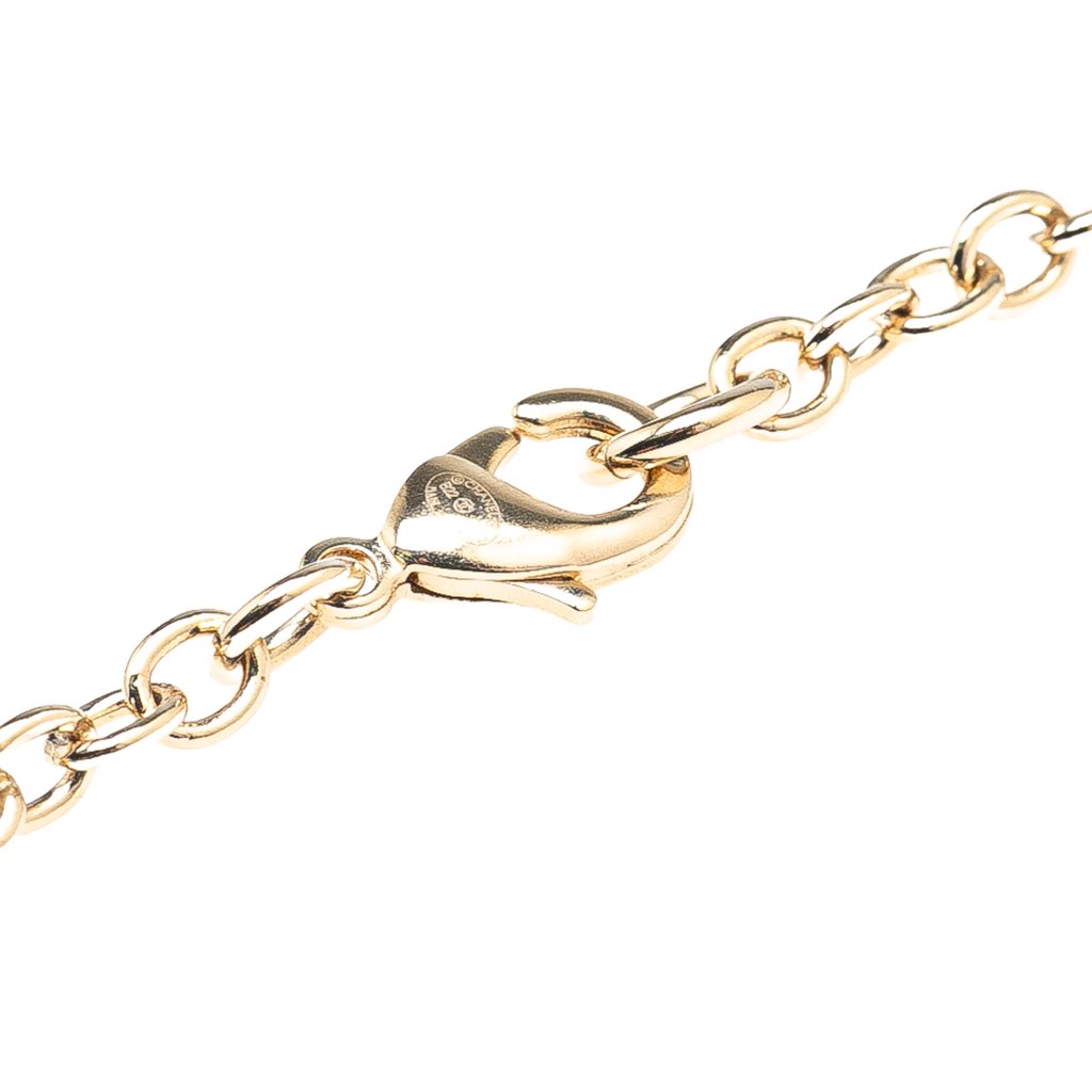 Chanel Gold Plated Enamel CC Lion Book Locket Pendant Necklace - 4