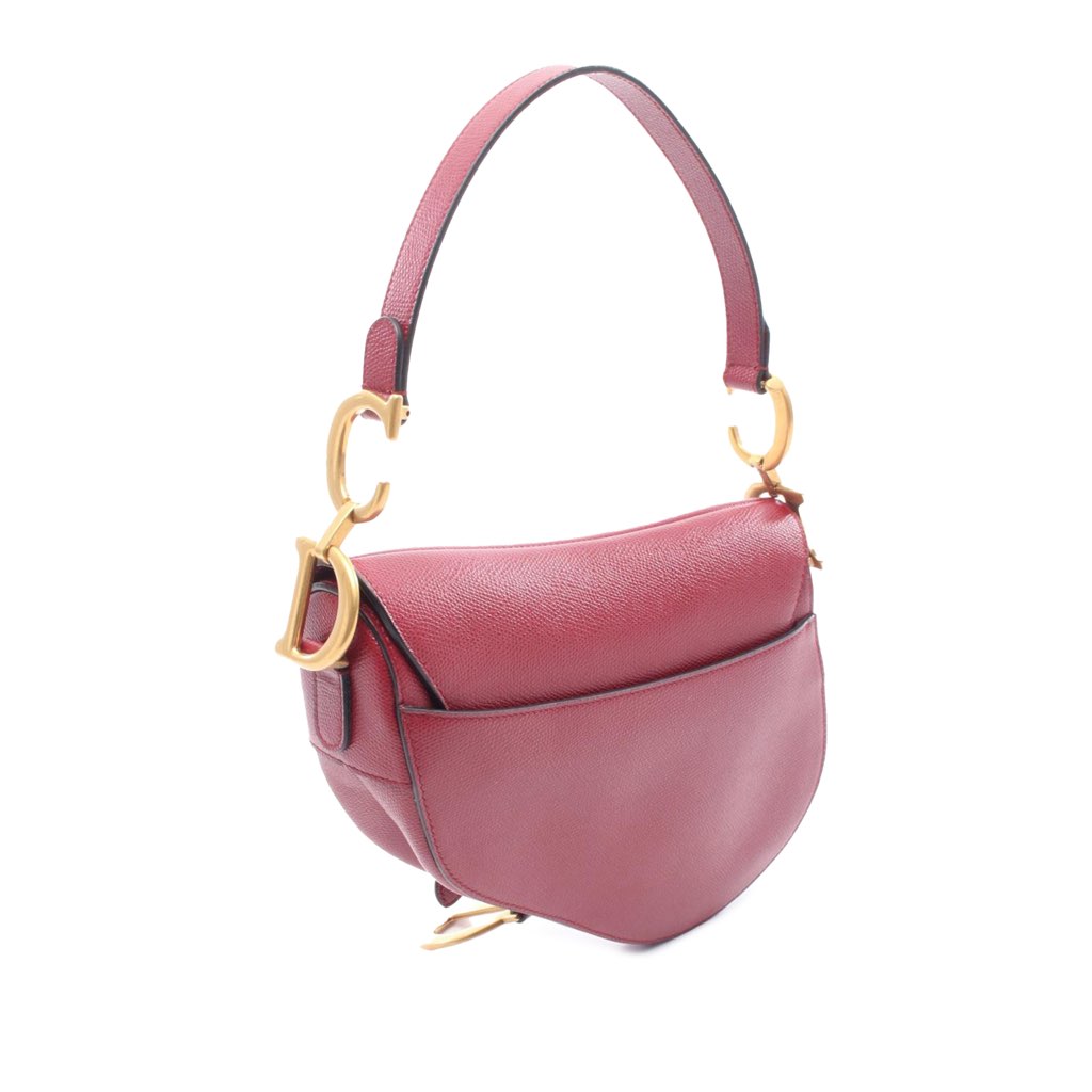 Dior Grained Calfskin Saddle Bag - 2