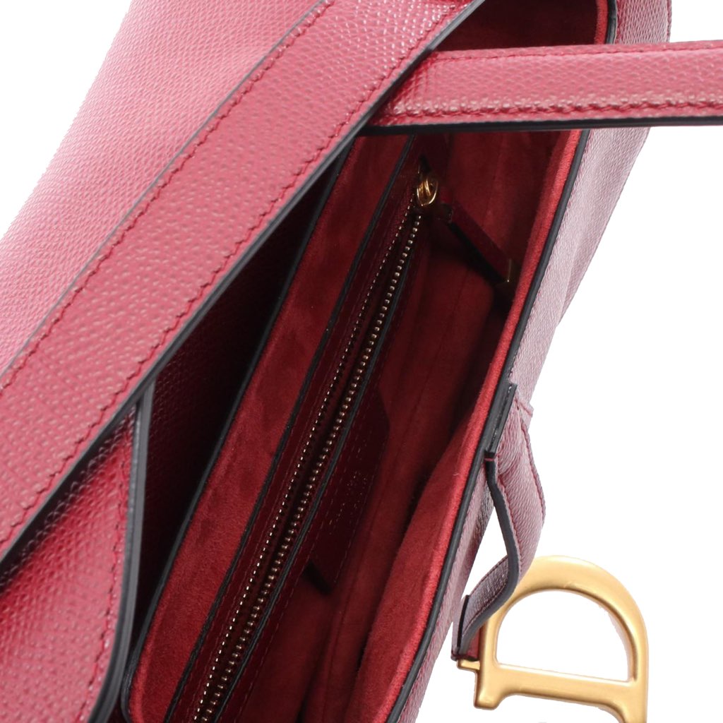 Dior Grained Calfskin Saddle Bag - 3