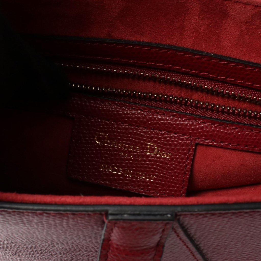Dior Grained Calfskin Saddle Bag - 4