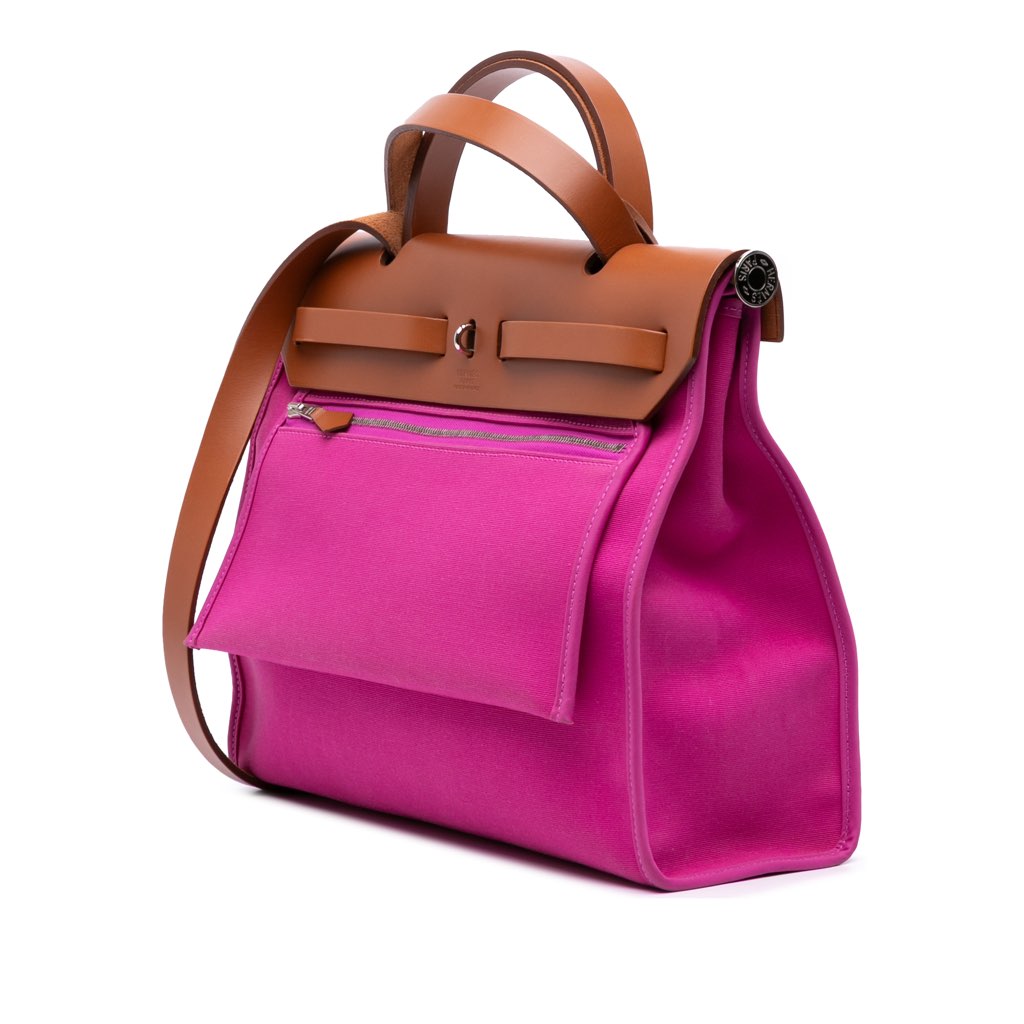 Hermès Toile Herbag Zip 31 - Back view