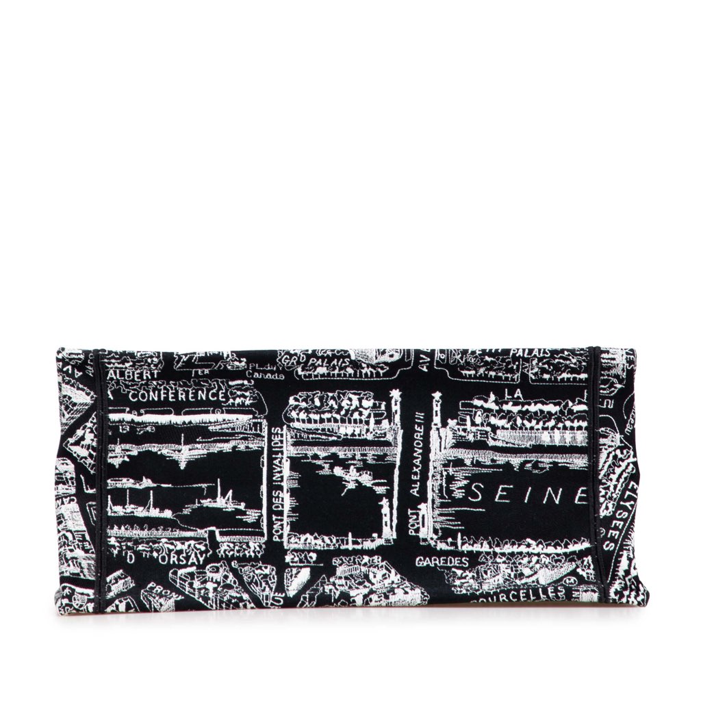 Dior Medium Canvas Embroidered Plan De Paris Book Tote - 3