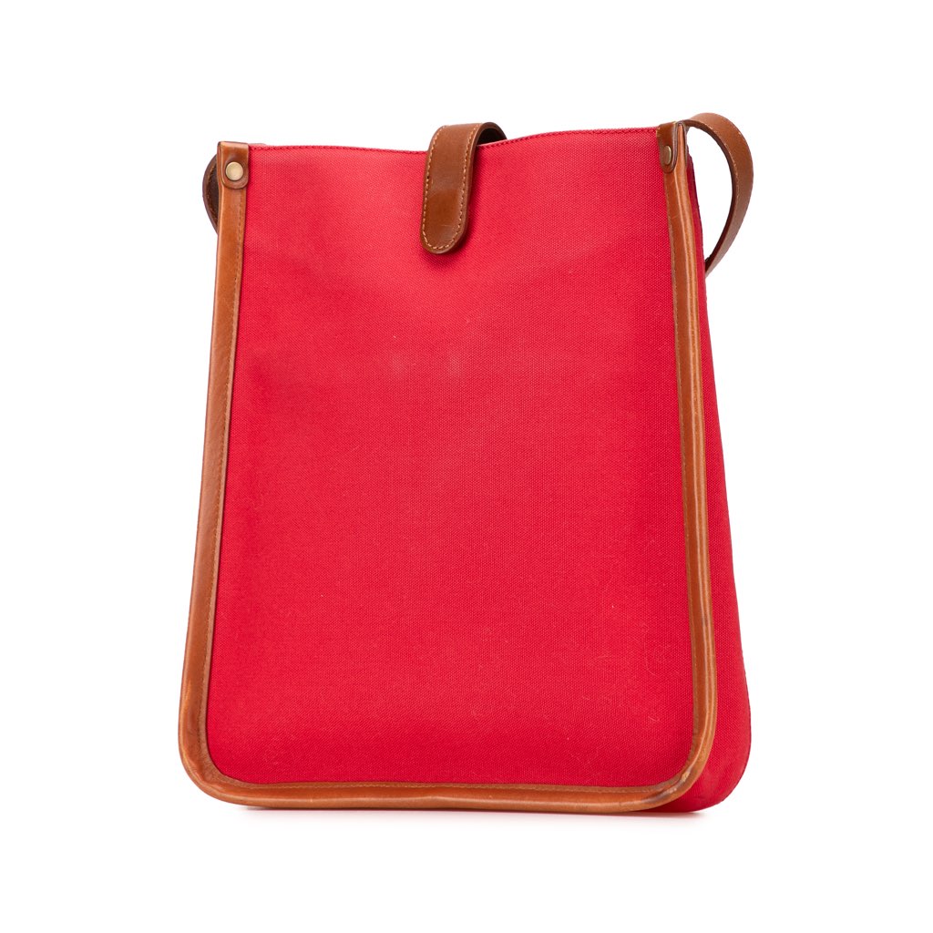 Burberry Supernova Check Trimmed Canvas Crossbody - Back view