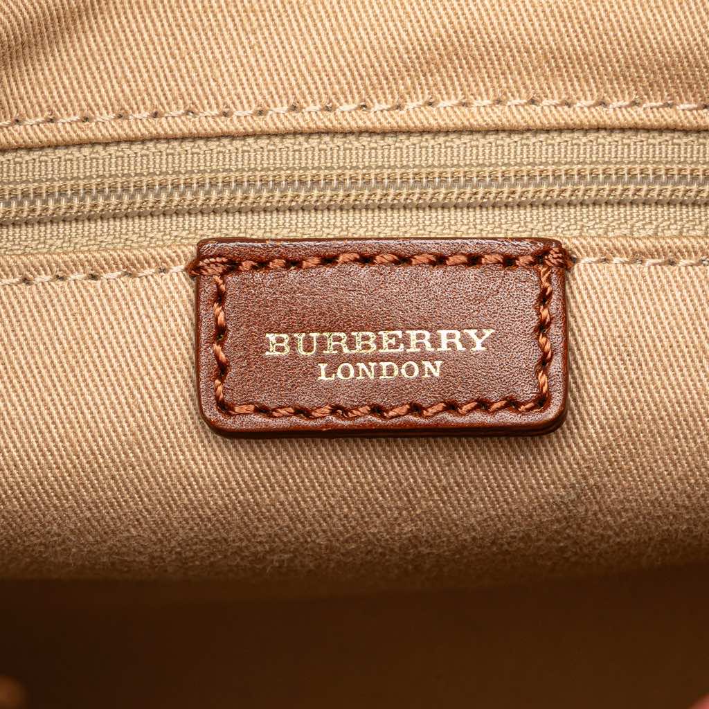 Burberry Supernova Check Trimmed Canvas Crossbody - Side view
