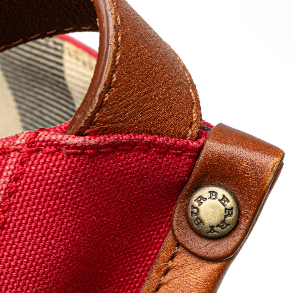 Burberry Supernova Check Trimmed Canvas Crossbody - Image 11