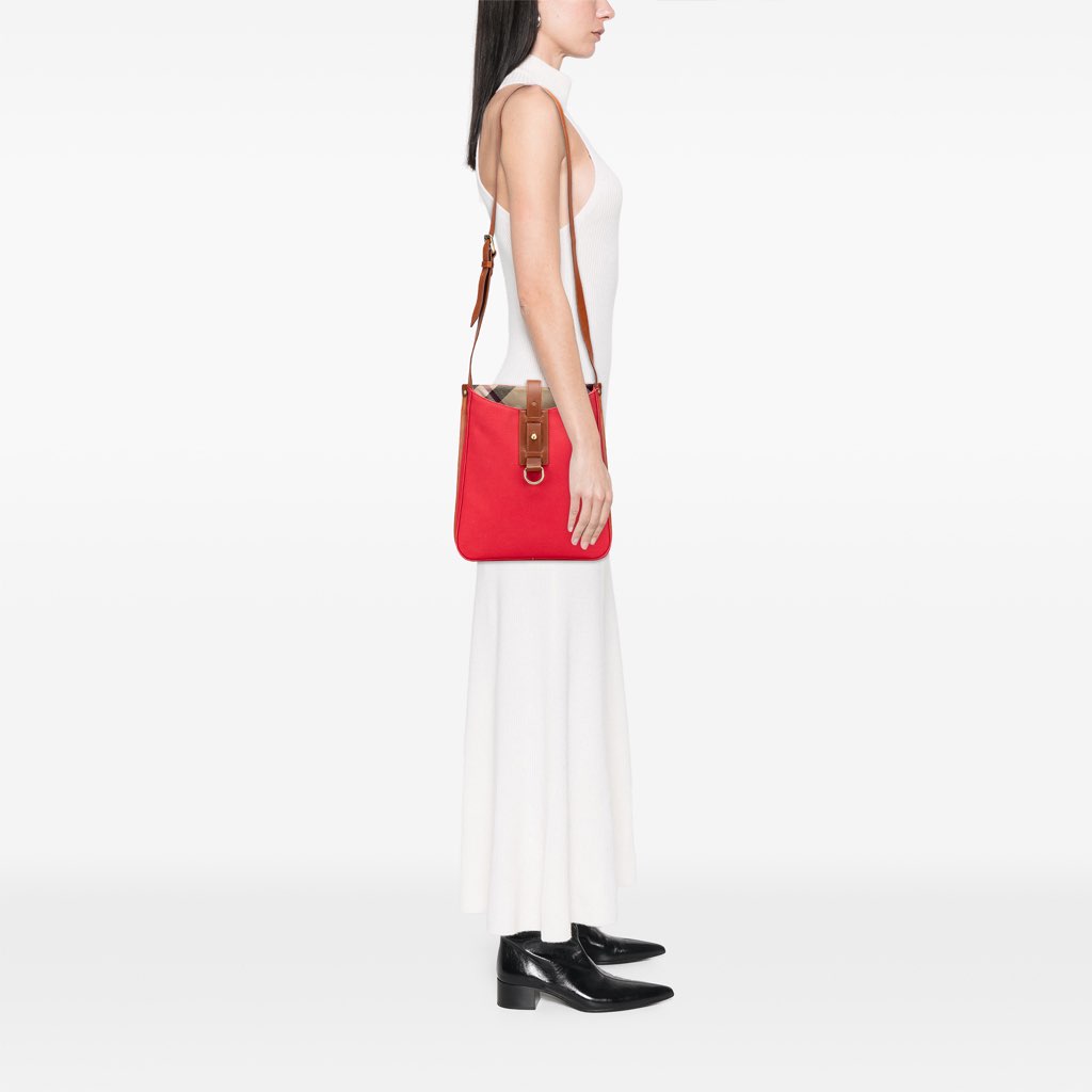 Burberry Supernova Check Trimmed Canvas Crossbody - Image 12