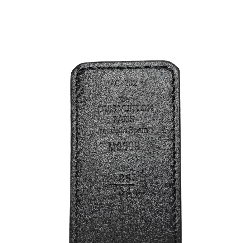 Louis Vuitton Monogram Eclipse LV Initiales Reversible Belt - 4