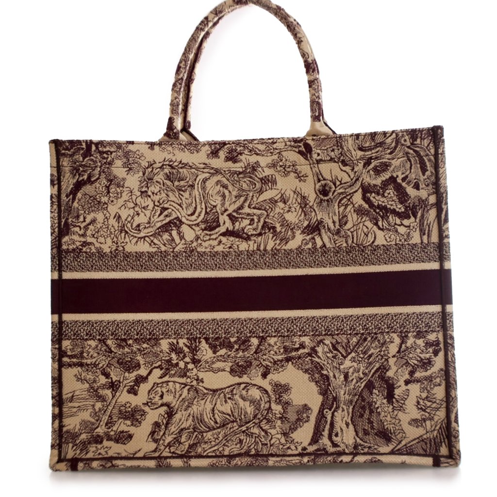 Dior Large Canvas Embroidered Dioriviera Toile De Jouy Book Tote - 2