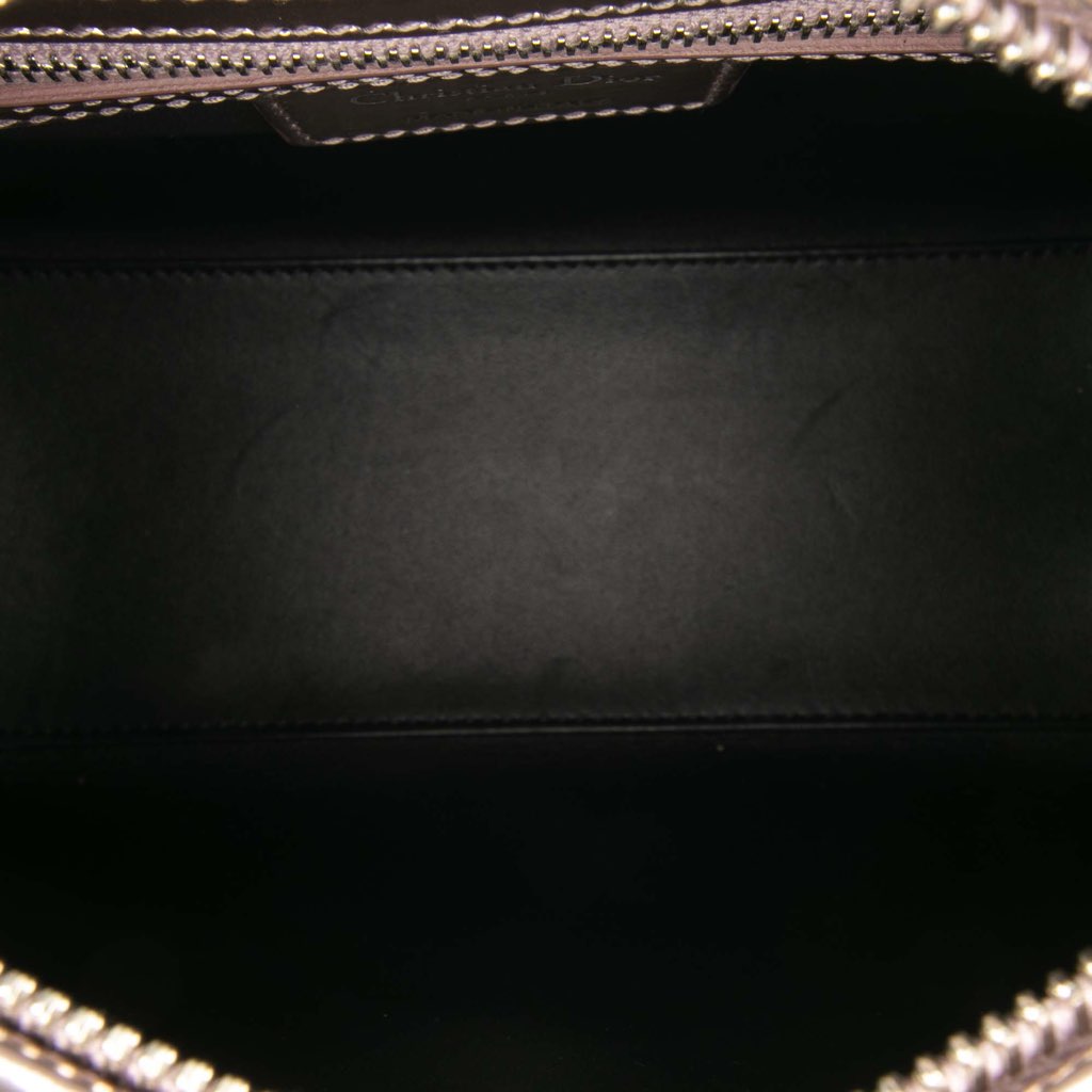 Dior Medium Metallic Patent Microcannage Lady Dior - 4