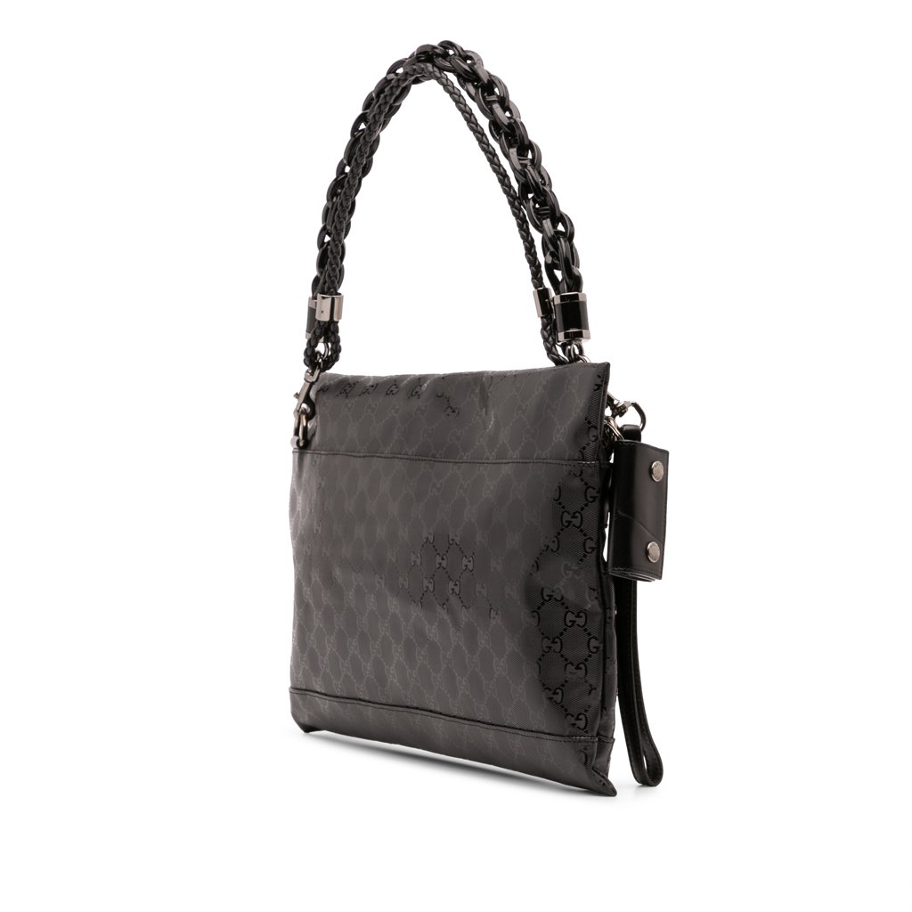 Gucci GG Imprime Studded Shoulder Bag - Back view