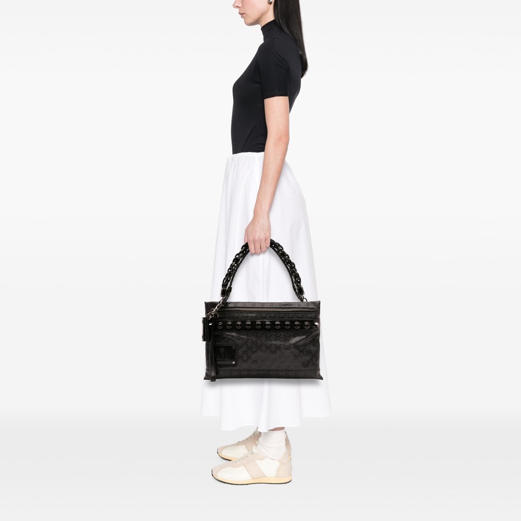 Gucci GG Imprime Studded Shoulder Bag - Image 15