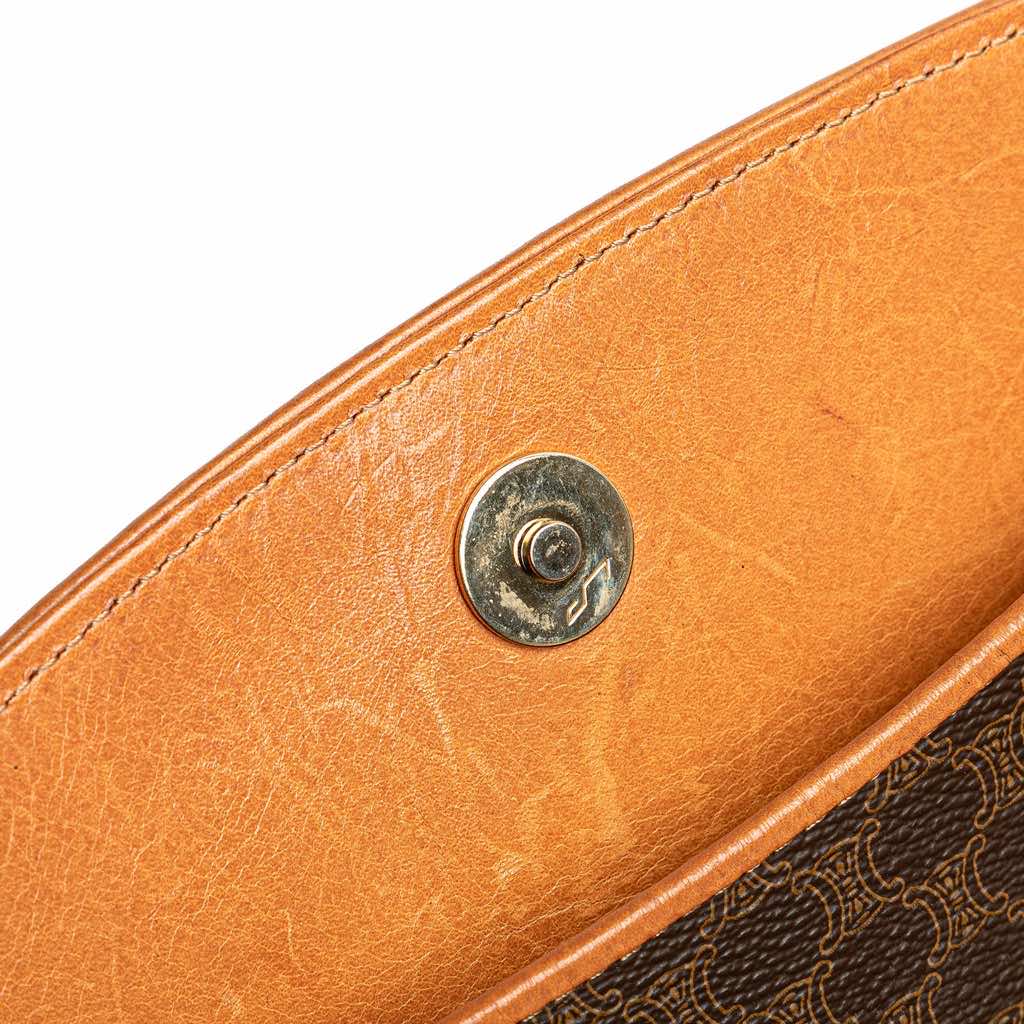 Celine Macadam Coated Canvas Clutch - Image 10