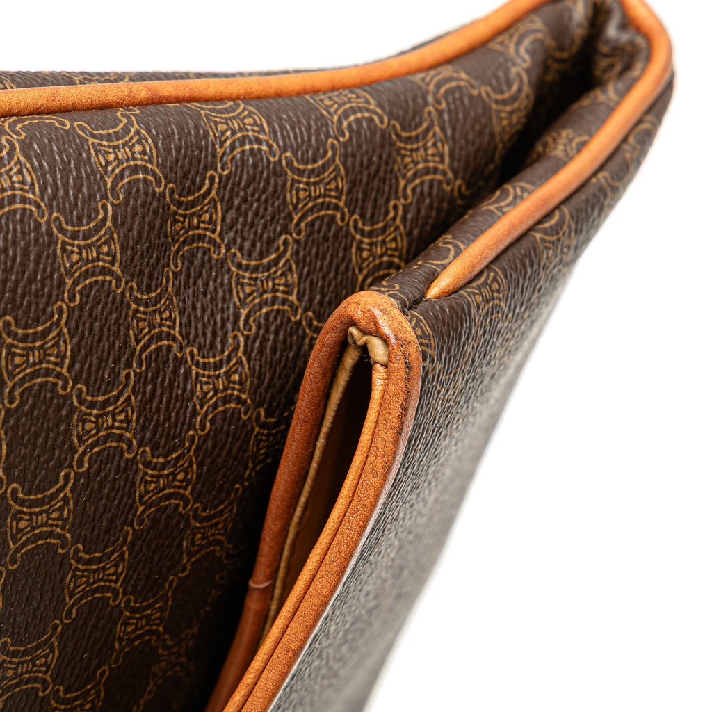 Celine Macadam Coated Canvas Clutch - Image 12