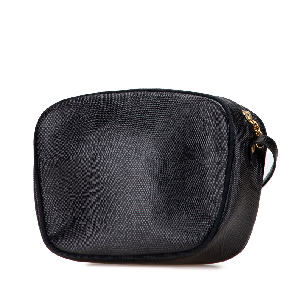 Salvatore Ferragamo Embossed Lizard Leather Vara Crossbody - 2