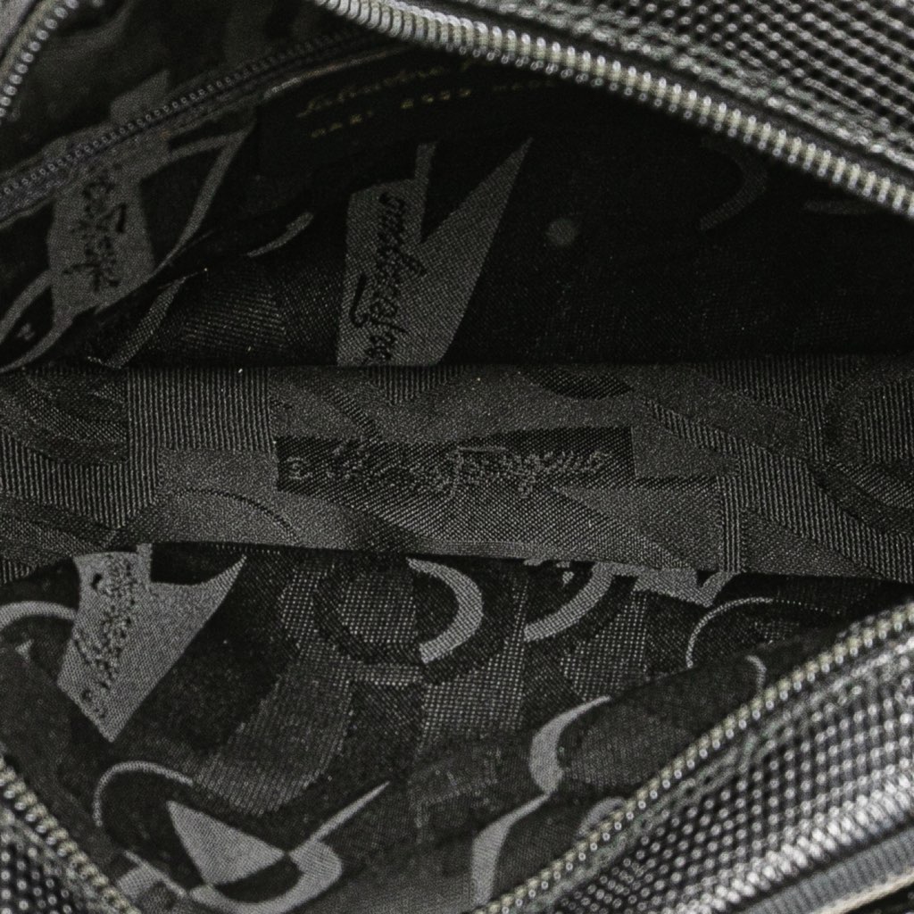 Salvatore Ferragamo Embossed Lizard Leather Vara Crossbody - 4