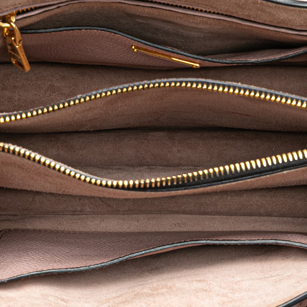 Miu Miu Goatskin Madras Push Lock Tote - 4