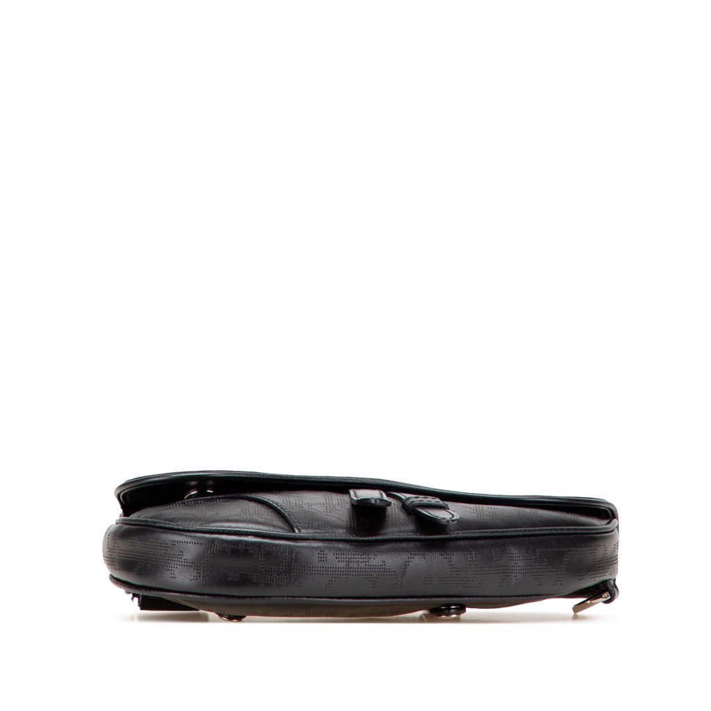 Dior Oblique Perforated Calfskin Galaxy Saddle Bag - 3
