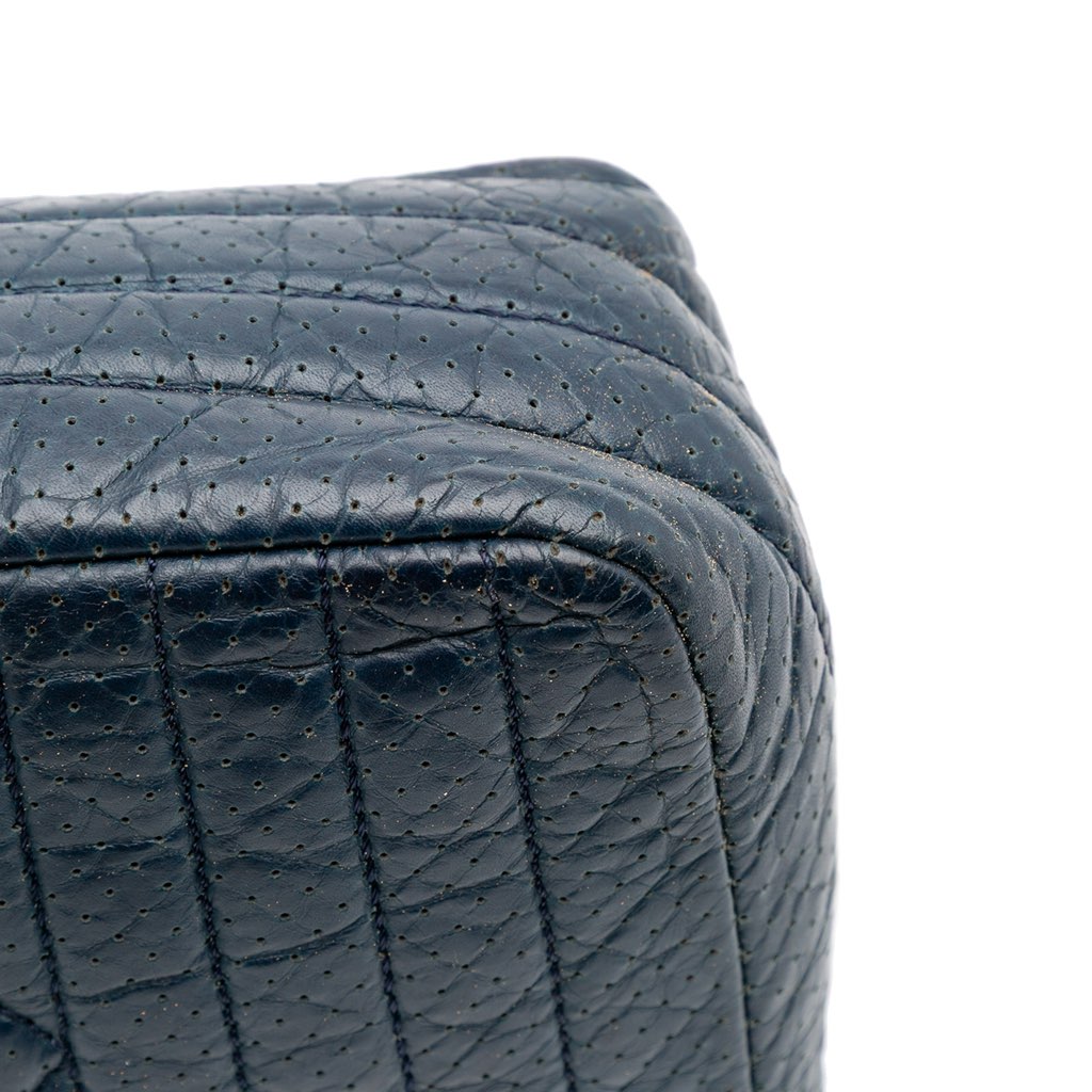 Chanel CC Quilted Perforated Aged Calfskin Flap - Image 14