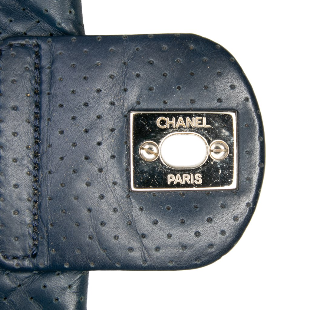 Chanel CC Quilted Perforated Aged Calfskin Flap - Detail 2