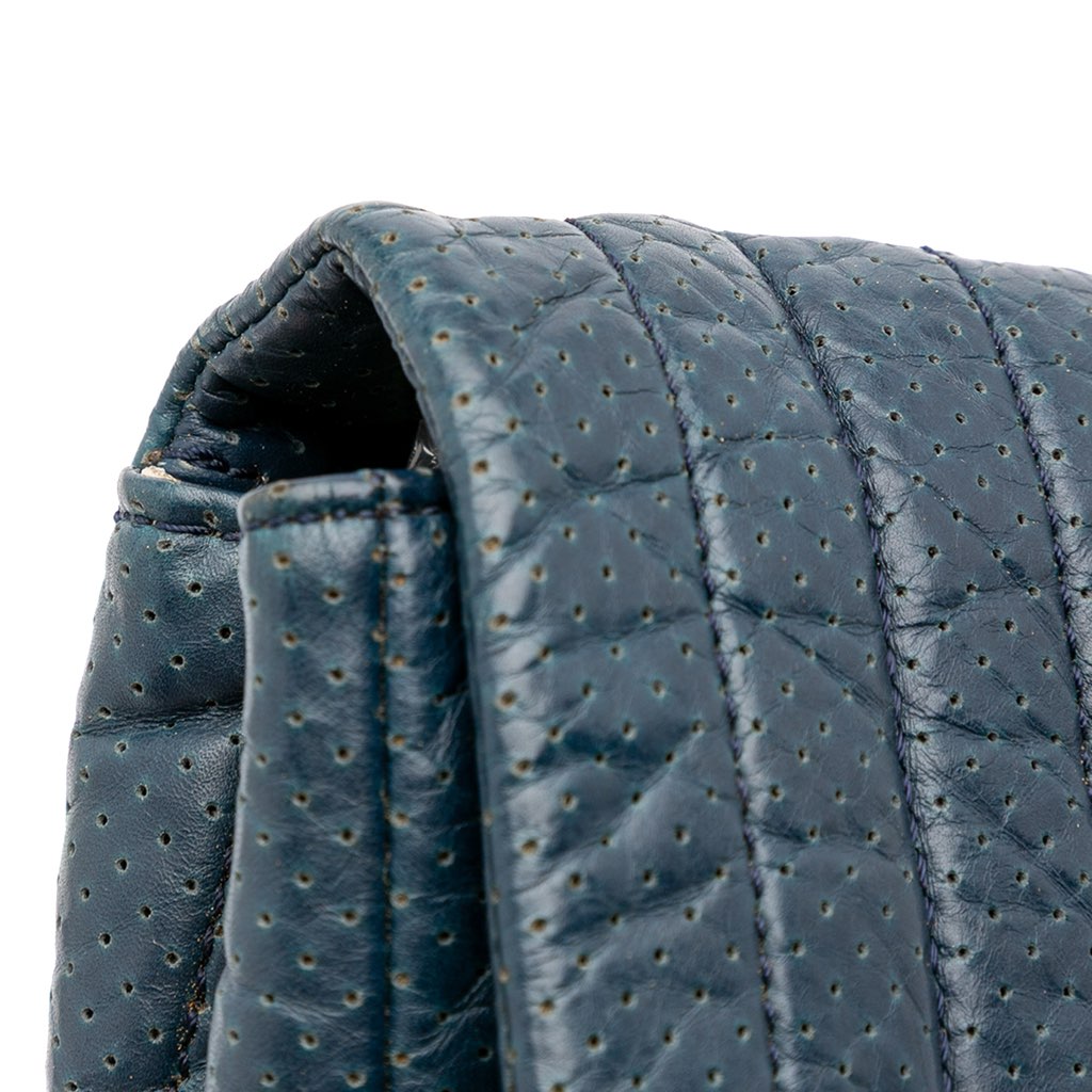 Chanel CC Quilted Perforated Aged Calfskin Flap - Image 12