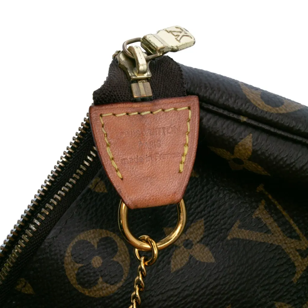 Louis Vuitton Monogram Mini Pochette Accessoires Brown Canvas Good - Box View