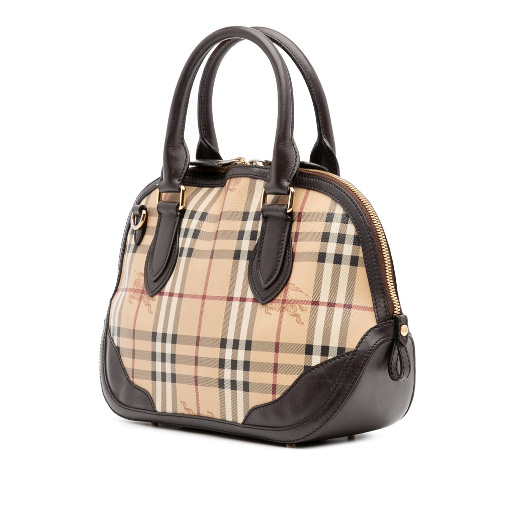 Burberry Small Haymarket Check Coated Canvas Orchard Bowling Bag - 2