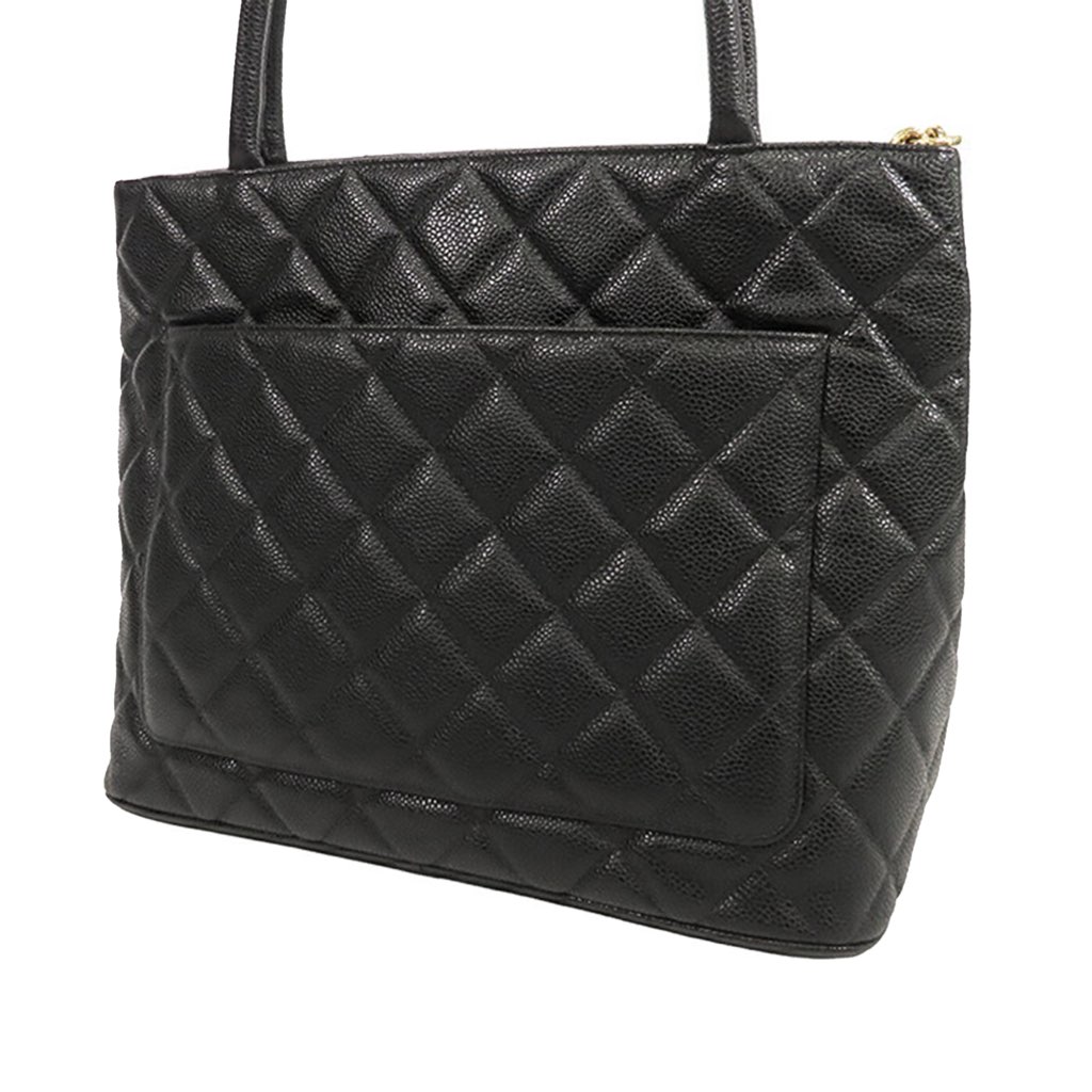 Chanel Caviar Medallion Tote - Back view