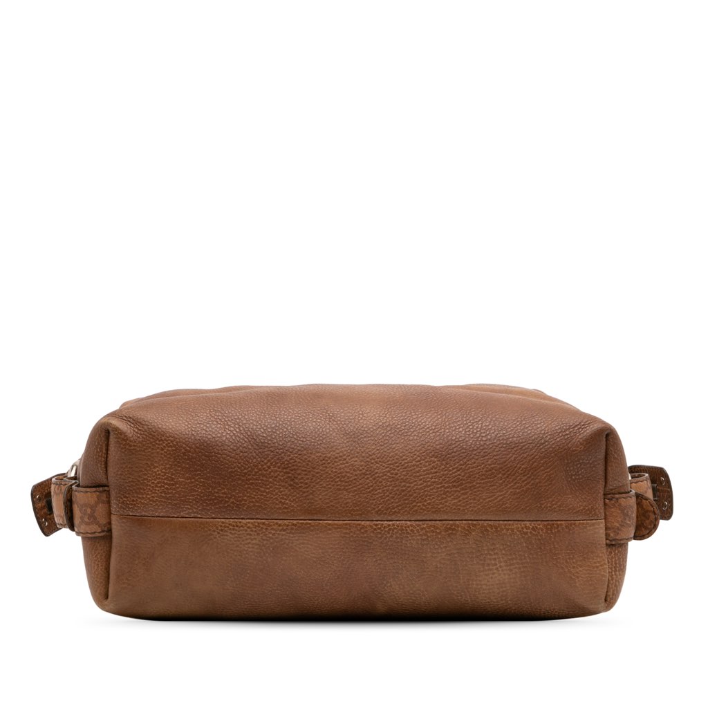 Gucci Medium Leather Bamboo Bar Tote - 3