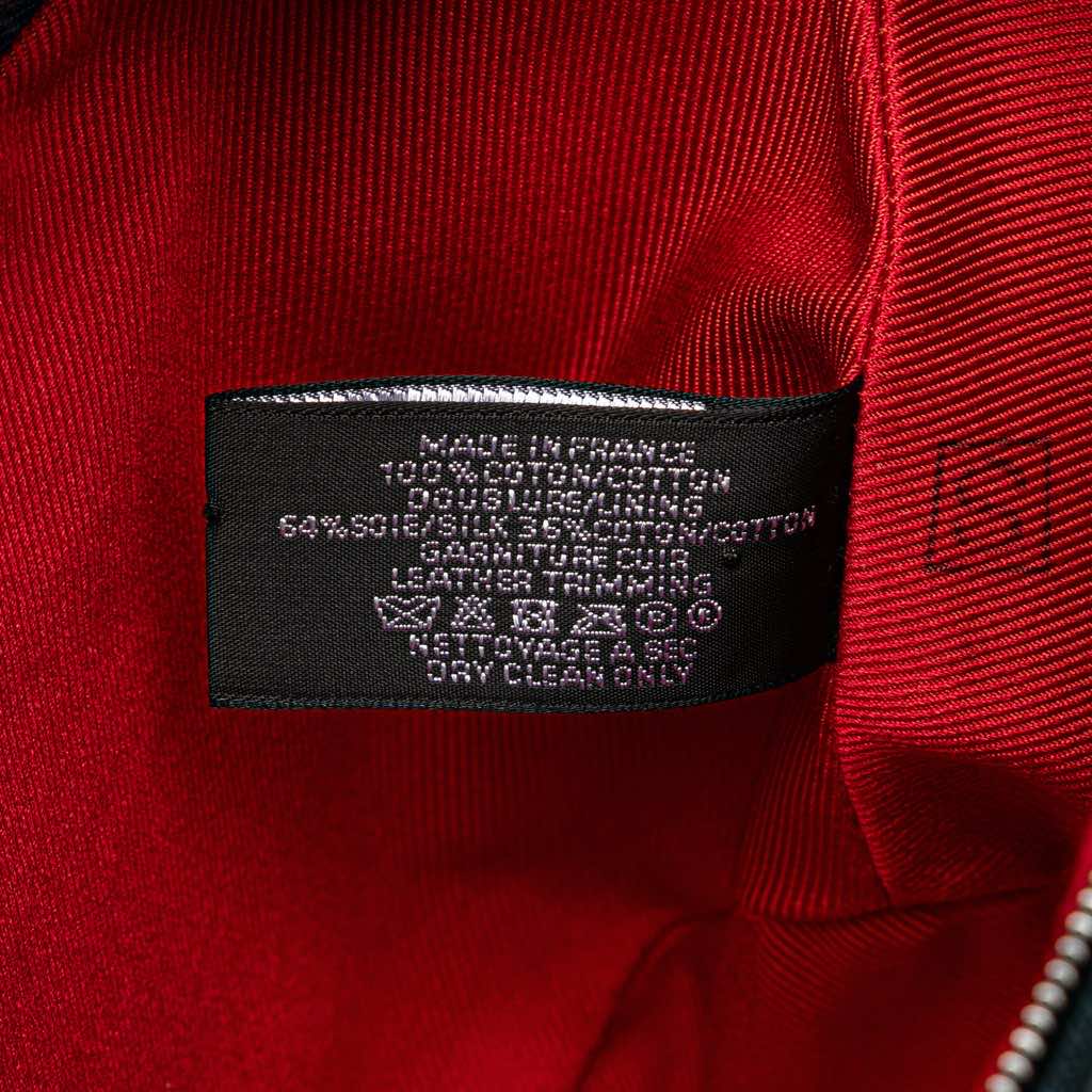 Hermès Mini Toile Palmyre Pouch - Detail 1