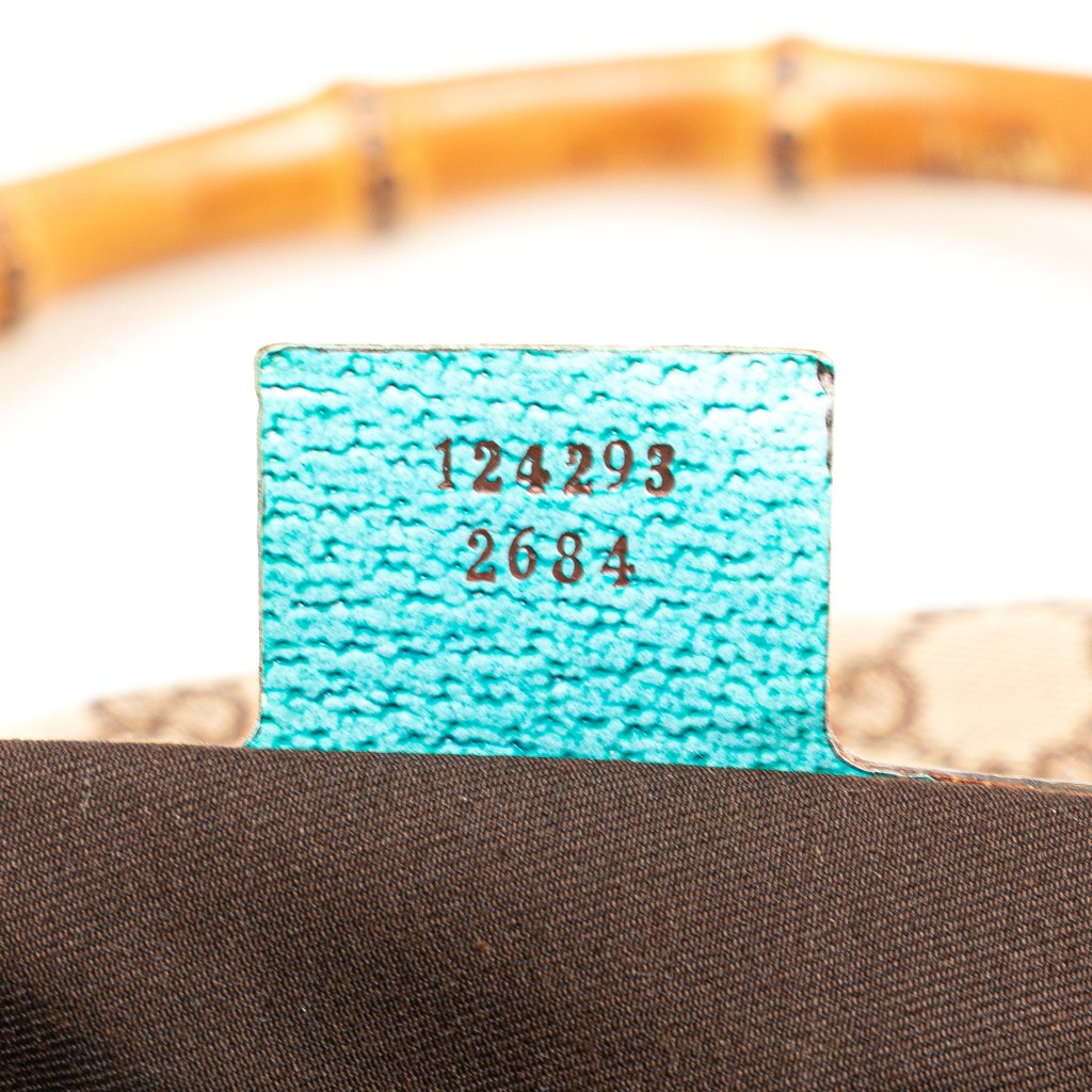 Gucci GG Canvas Bamboo Studded Hobo - Detail 1