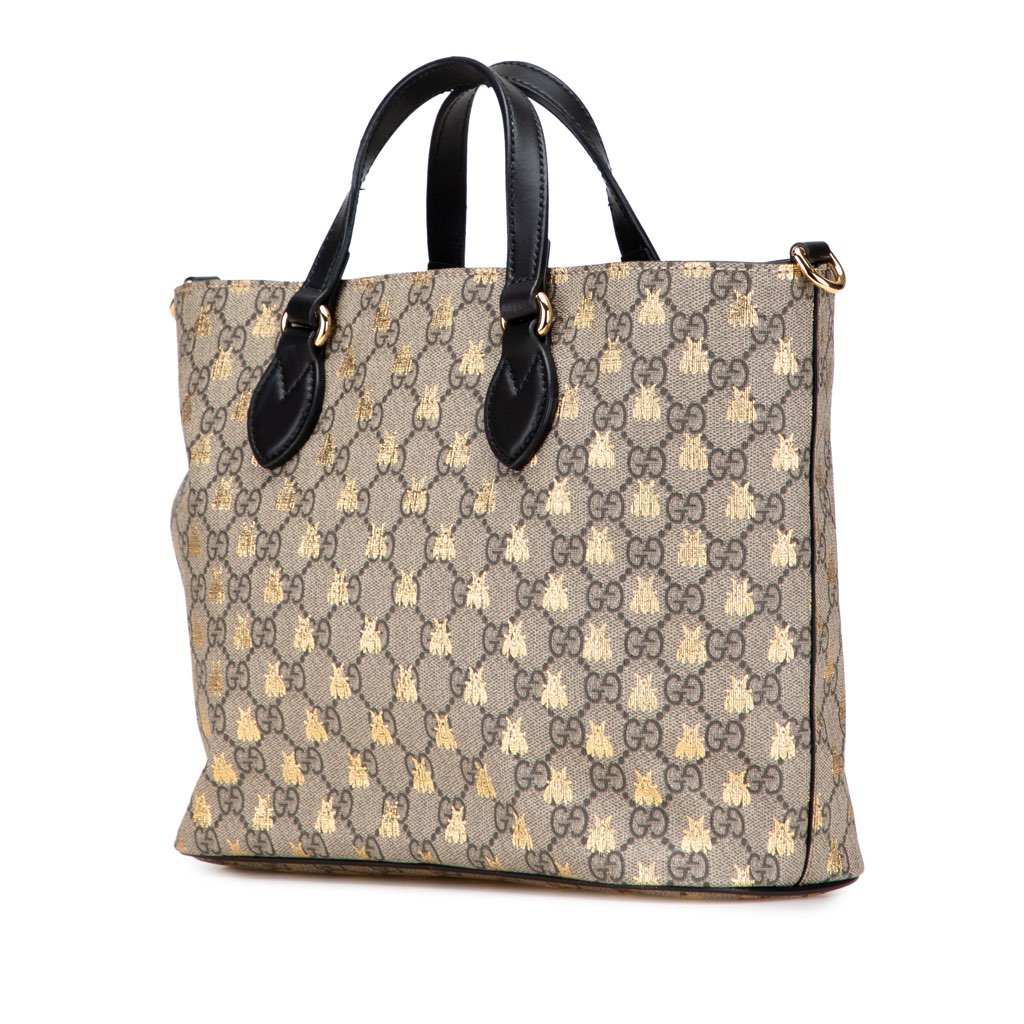 Gucci Small GG Supreme Bees Soft Tote - 2