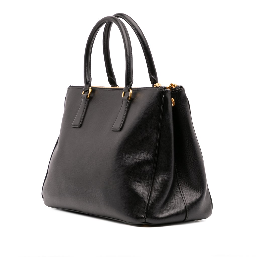 Prada Medium Saffiano Lux Galleria Double Zip Satchel - 2