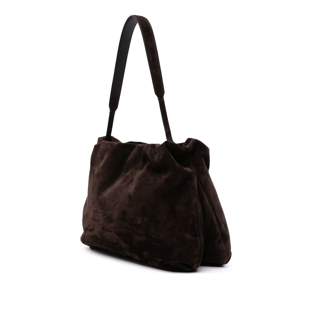 The Row Suede Bourse Shoulder Bag - 2