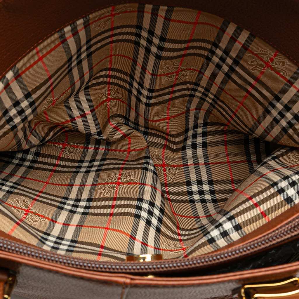 Burberry Leather Tote - 4