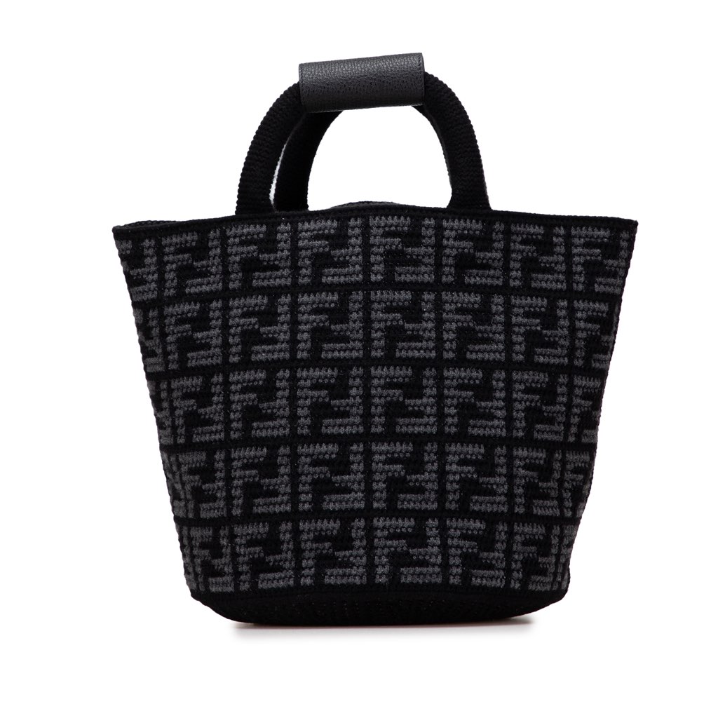 Fendi Large Zucca Cashmere Shopper Tote