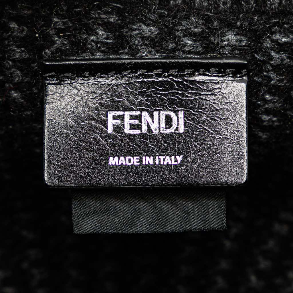 Fendi Large Zucca Cashmere Shopper Tote - Side view