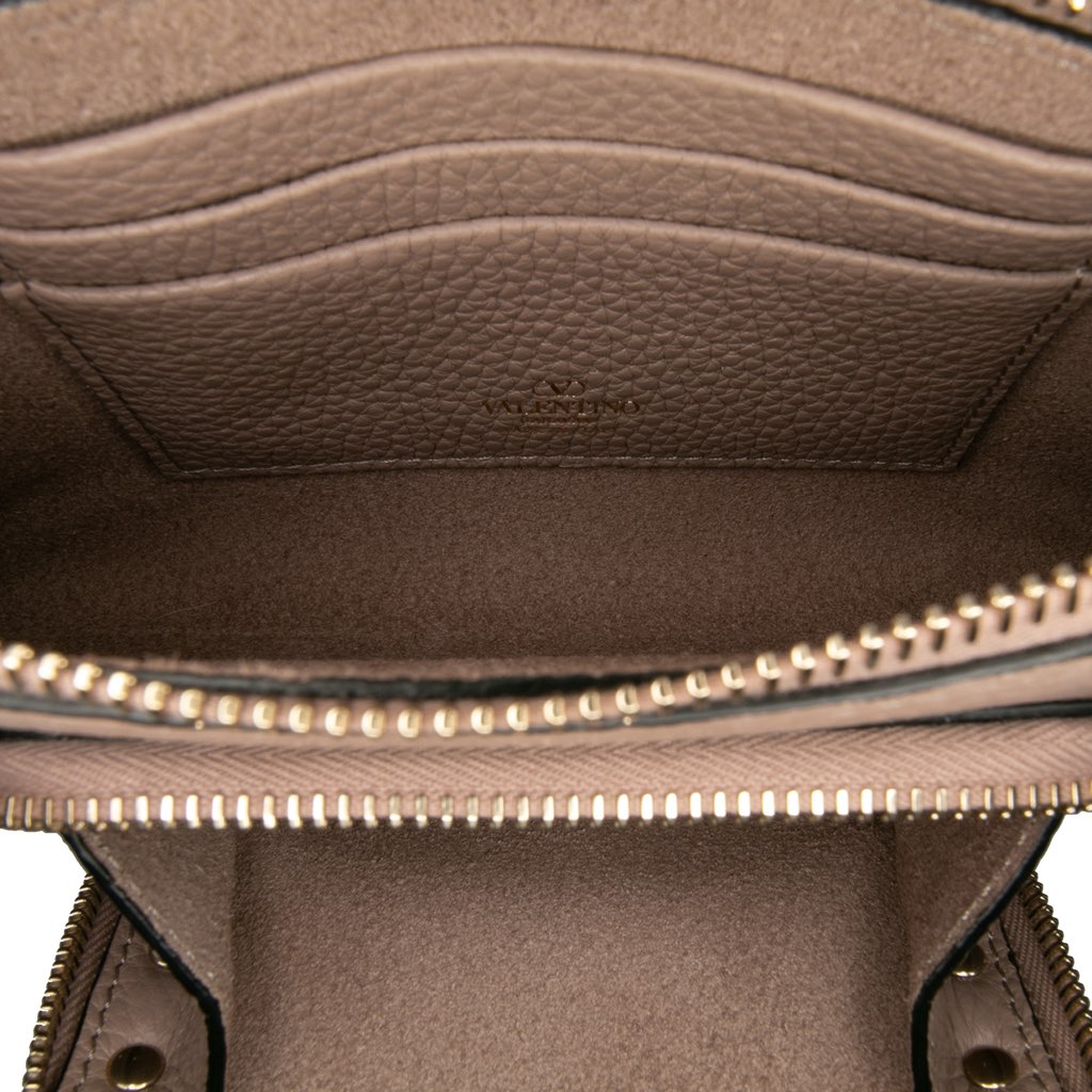 Valentino Leather Rockstud Wallet on Chain with Coin Pouch - 4