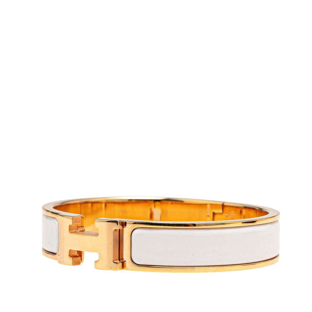 Hermès Narrow Enamel Clic H Bracelet - 2