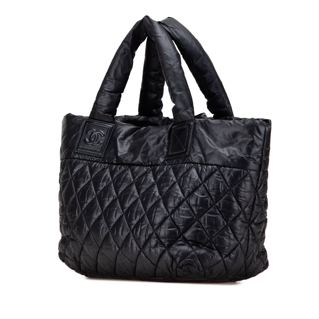 Chanel Small Quilted Nylon Coco Cocoon Tote - Back view