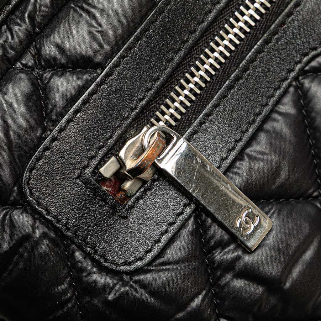 Chanel Small Quilted Nylon Coco Cocoon Tote - Image 12