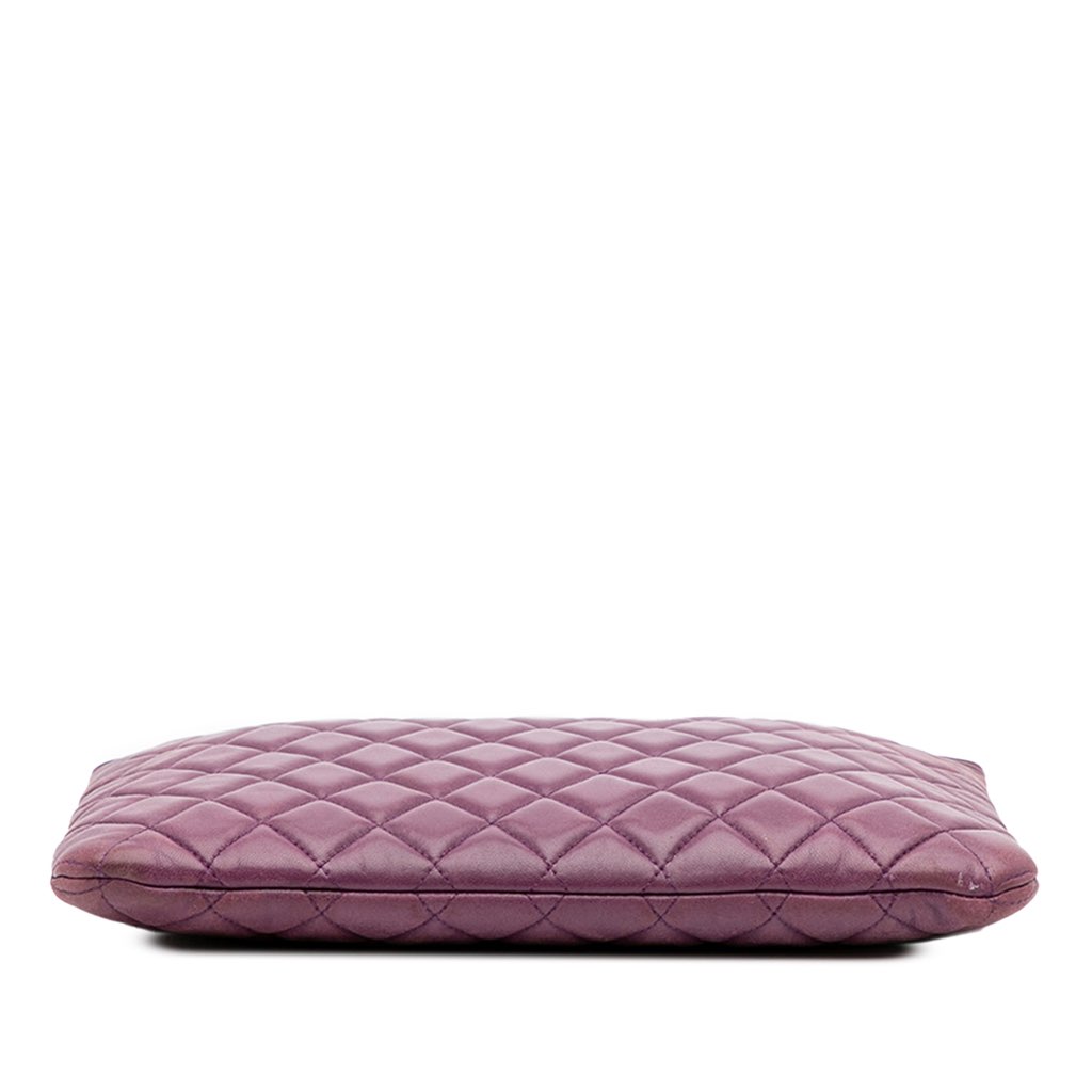 Chanel Medium Quilted Lambskin Boy O Case Clutch - Image 6