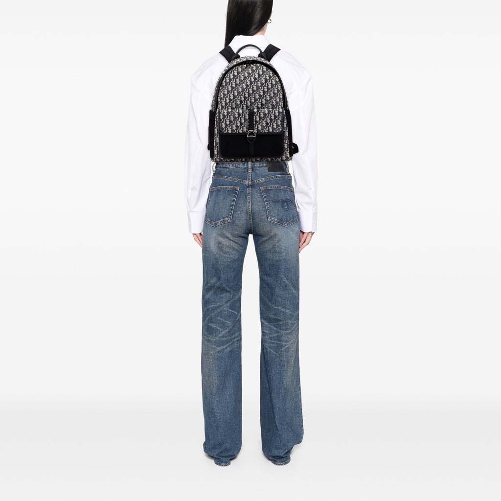 Dior Oblique Canvas 8 Backpack - Image 12