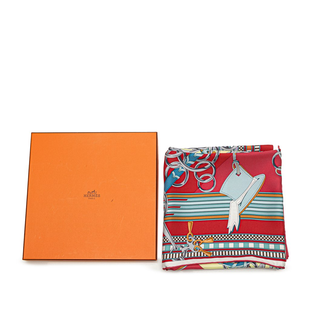 Hermès Brides et Gris Gris Silk Scarf - Detail 1