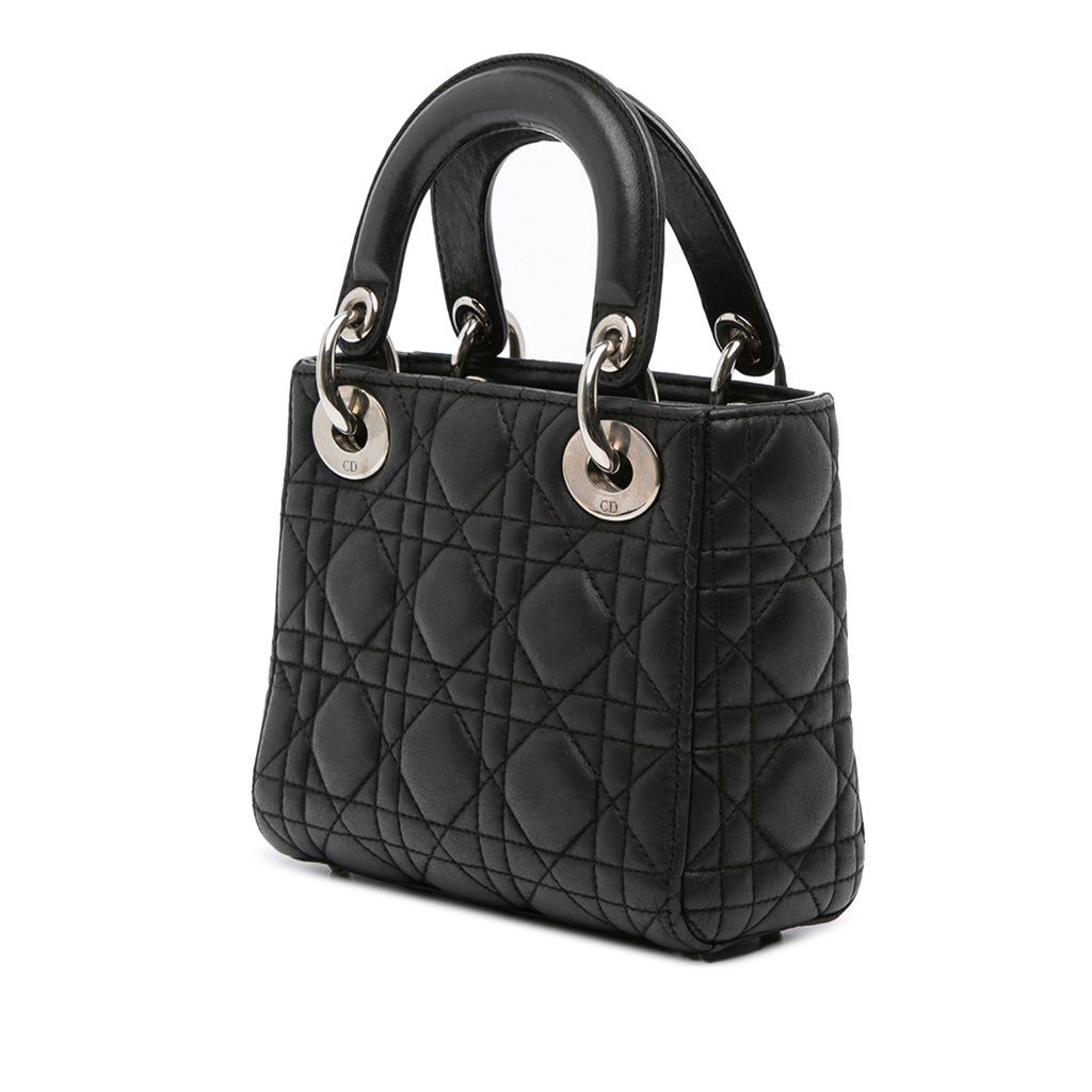 Dior Mini Lambskin Cannage Lady Dior - 2