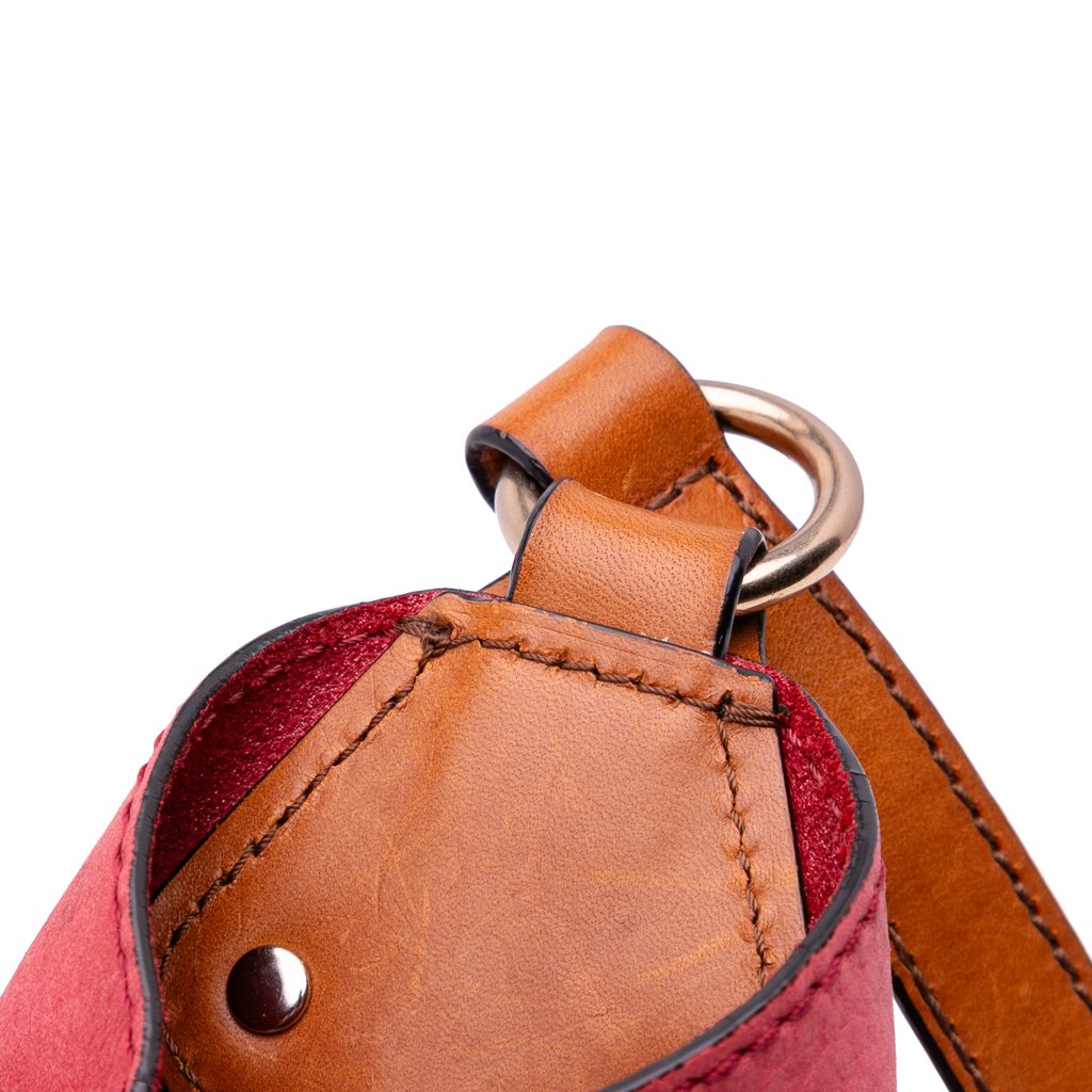 Burberry Small Mega Check Canvas and Suede Fringe Belgrove Bucket Bag - Image 12