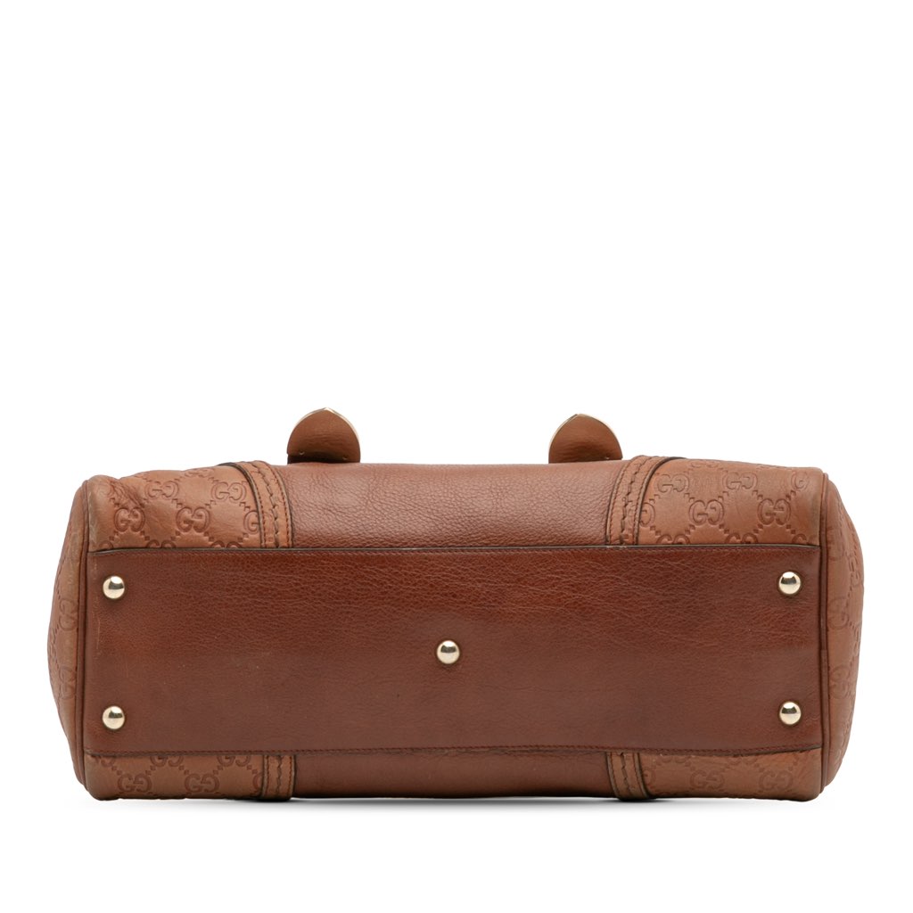 Gucci Guccissima Trimmed Leather Signoria Handbag - 3