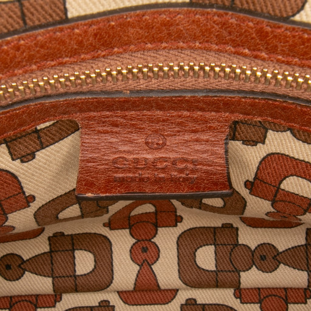 Gucci Guccissima Trimmed Leather Signoria Handbag - 5